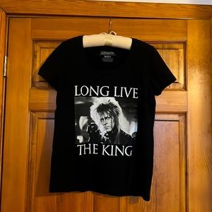 Torrid size 0 black David Bowie T shirt